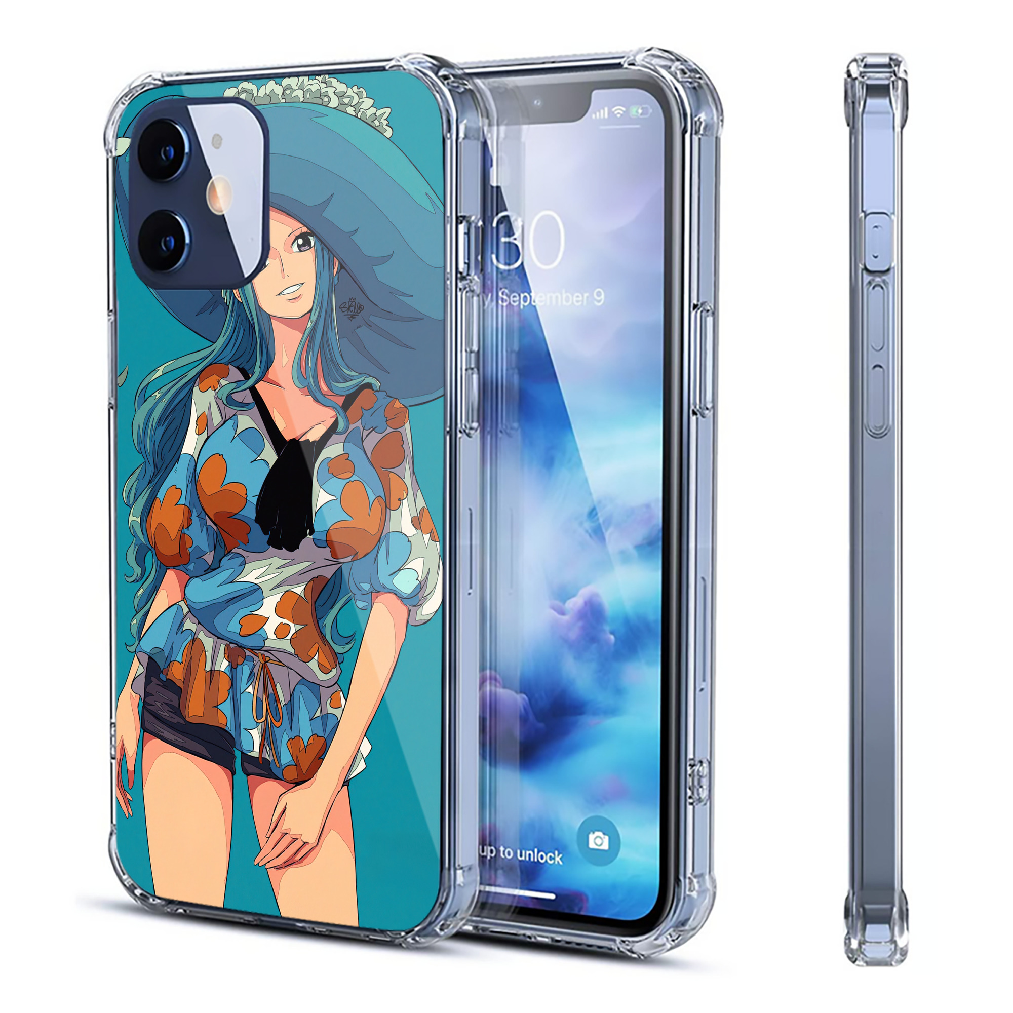 （画像用） ワンピース ONE PIECE 【iPhone 12シリーズ対応】透明スマホケース（クリアソフトケース）